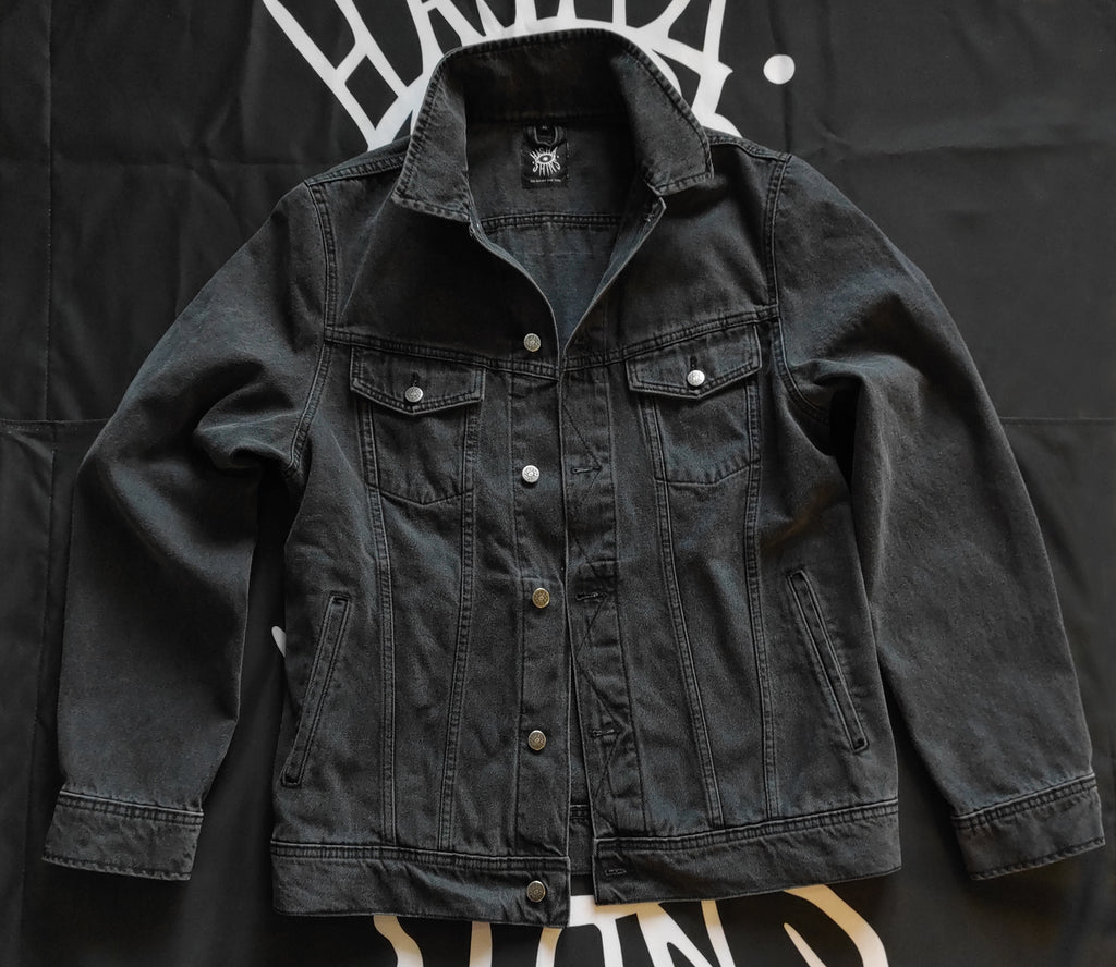 KATANA HASHASHINS *Bez panelu na plecach* - DENIM JACKET (GREY)