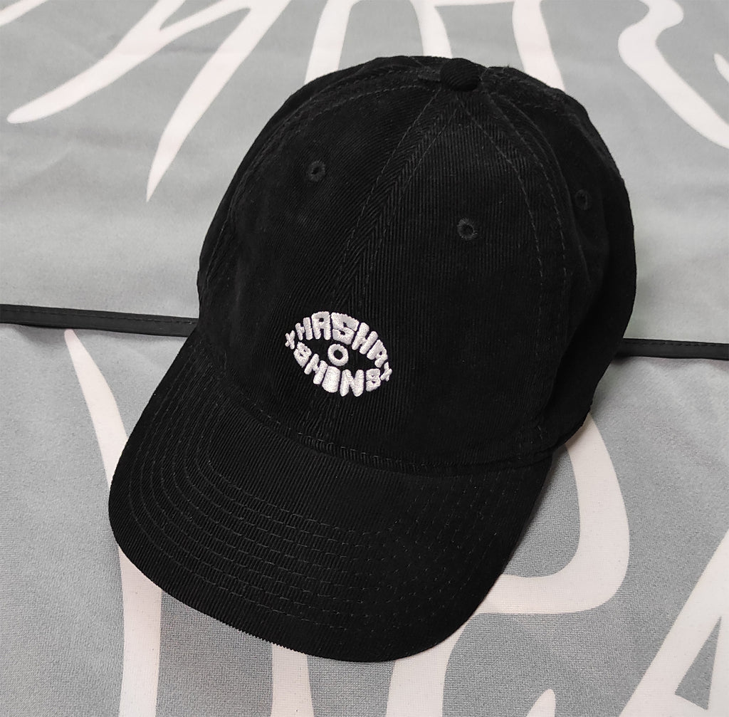 CZAPKA HASHA CORDUROY CAP - BLACK