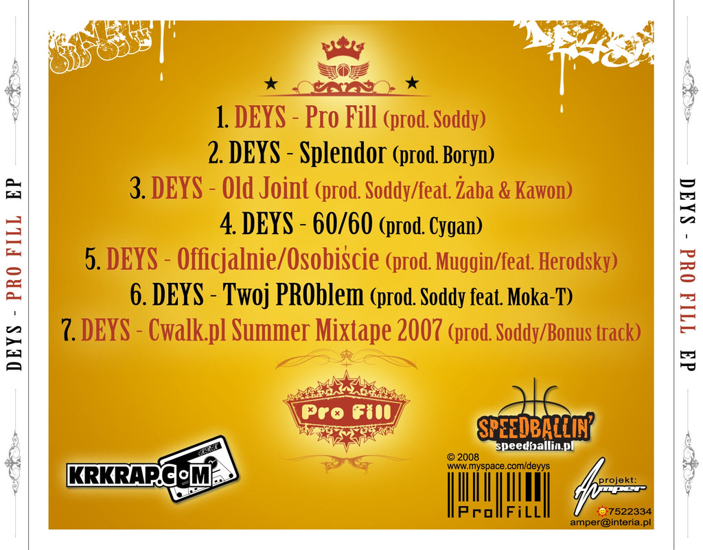 DEYS - Pro Fill EP [2008] *LOST AND FOUND EVENT*