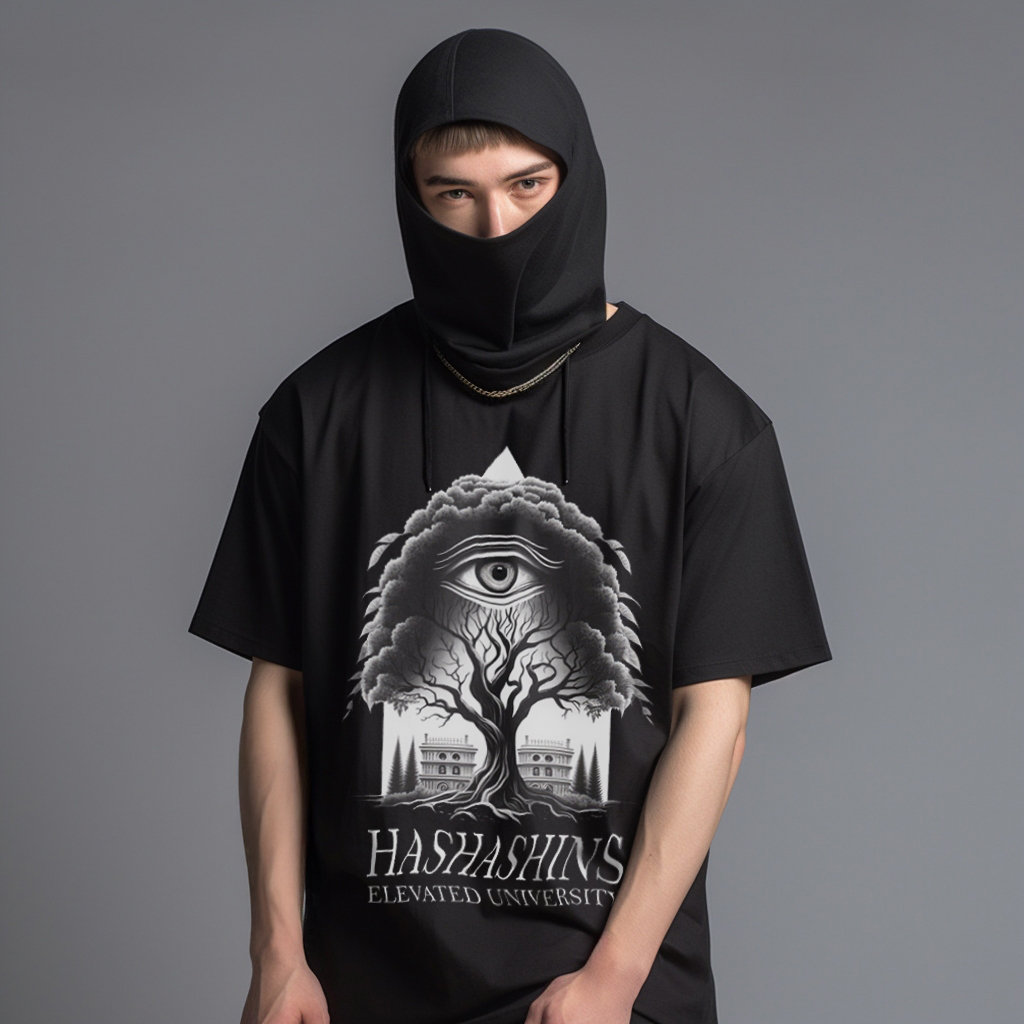 HASHASHINS - ELEVATED UNIVERSITY T- SHIRT